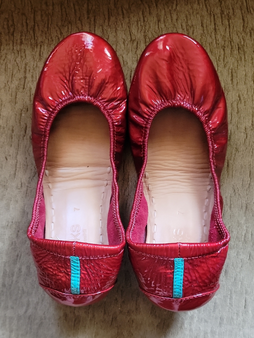 Tieks Red Diamond Size 7 VGUC